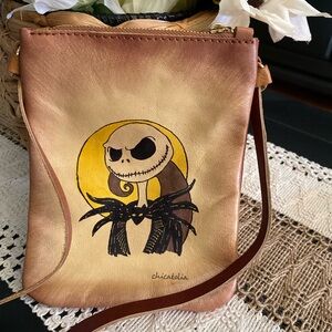 Chicatolia Leather Hand-painted Crossbody Bag